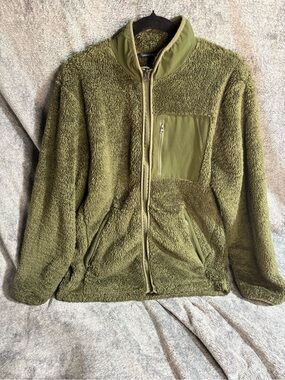 Urban Frontier Olive Sherpa Jacket - Medium